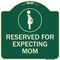 Signmission Reserved for Expecting Mom W/ Graphic Heavy-Gauge Aluminum Sign, 18" L, 18" H, G-1818-23199 A-DES-G-1818-23199 - alternate 1
